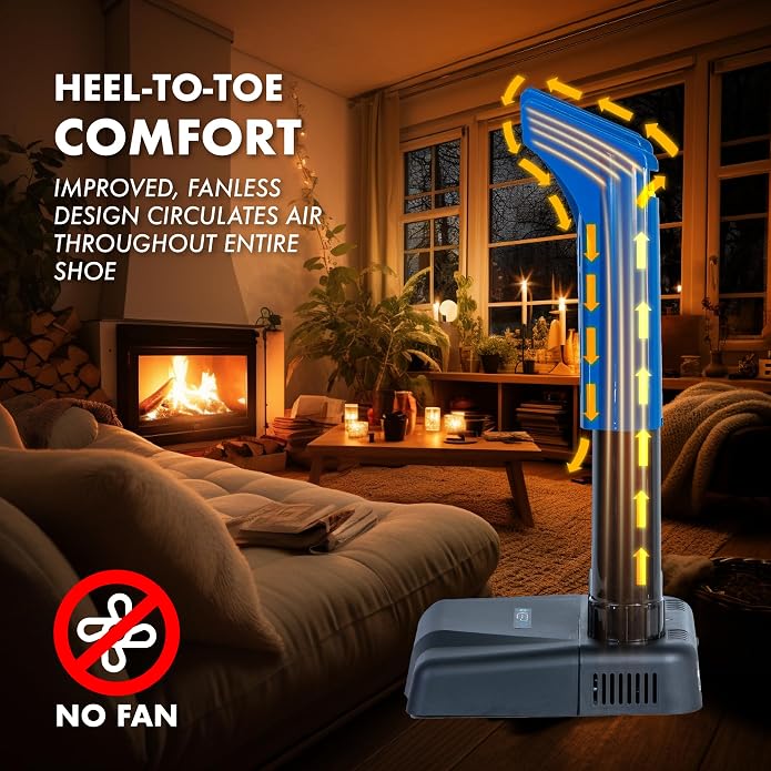 KEEPDRY Quiet Boot Dryer - Fanless, Energy-Efficient Shoe Dryer for Outdoor Enthusiasts - Warm & Dry Safely while Reducing Odors - ETL Certified