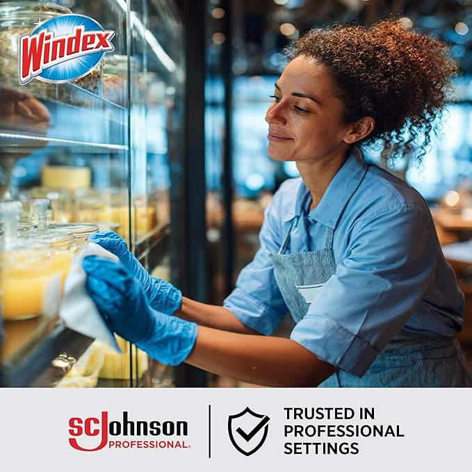 SC Johnson Professional Windex Ammonia Free Wipes 25ct, Case Pack of 12