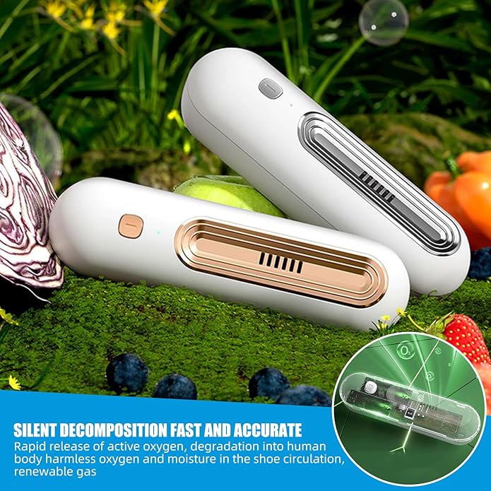 Portable Shoe Odor Elimination Deodorizer with O-zone for Shoes For Sneaker, Boot, Leather Shoes, Refrigerator