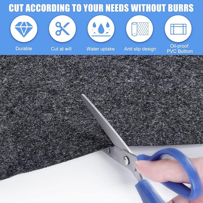 90 * 90 inch Hot Tub Pad, Inflatable Hot Tub Mat - Outdoor/Indoor, Waterproof Slip-Proof Backing, Absorbent Spa Pool Ground Base Flooring Protector