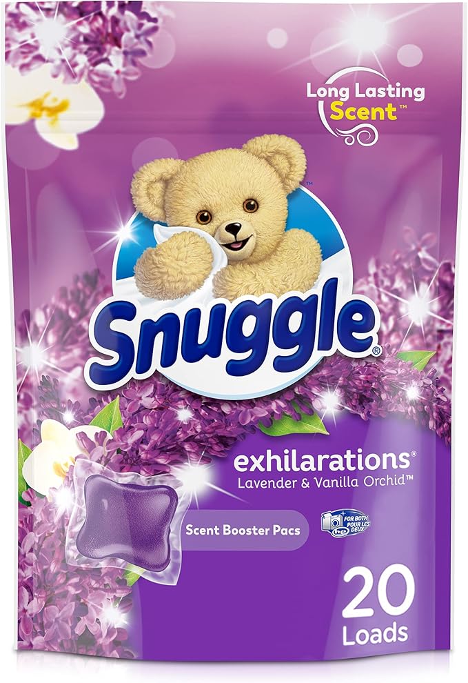 Snuggle Exhilarations in Wash Laundry Scent Booster Pacs, Lavender & Vanilla Orchid, 20 Count
