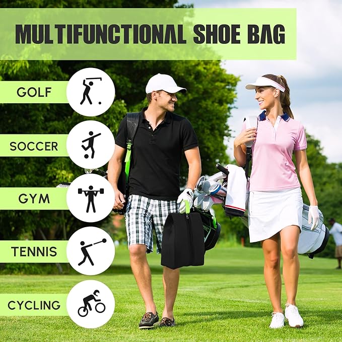 1 Pcs 2 Pack 4 Layer Smell Proof Cleat Bag Fits up to Size 14, Odor & Mud Resistant Cleat Storage, Waterproof, Fits Soccer, Football, Baseball & Golf Shoes (Black)
