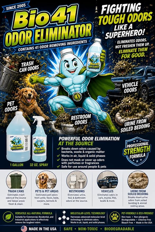 Odor Eliminator - Commercial Strength Odor Eliminator - Neutralizer - Deodorizer - Smell Remover - One Gallon