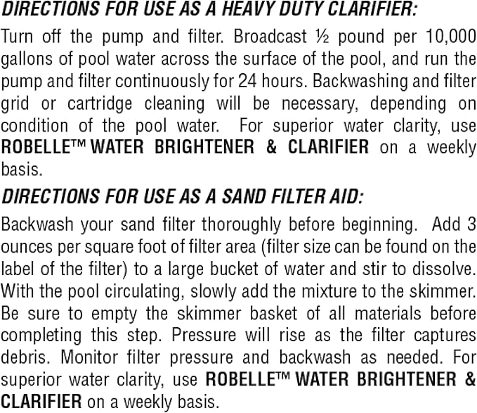 Robelle 5-Pounds Premium 5-in-1 Pool Water Treatment, Cyanuric Acid Reducer, Phosphate Remover, Made in USA