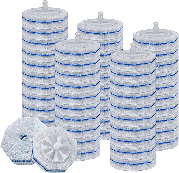 55 Pcs Toilet Wand Refills for Clorox, Upgraded Disposable Replacement Heads Compatible with Clorox Toilet Wand for Bathroom Cleaning