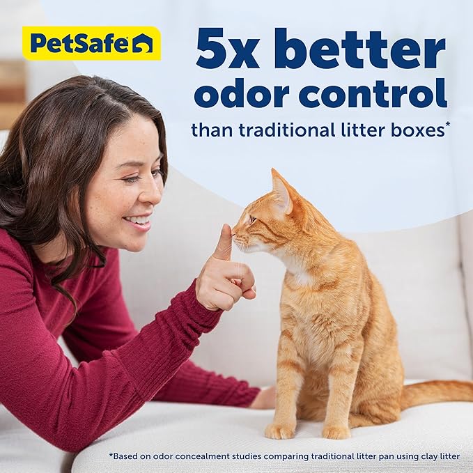 PetSafe ScoopFree Disposable Crystal Cat Litter Tray - Easy Cleaning Box - Refill Tray for Automatic Litter Box - Lavender Scent - 4.3 lb Bags - 3 Pack