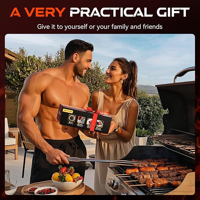 NEWKITCHEN Grill Brush Bristle-Free Steam Cleaning, BBQ Brush Replaceable Heat-Resistant Kevlar Head with Grill Scraper Safe Barbecue Grill Cleaner for All Grill Types (2 Pack Cleaning Head)