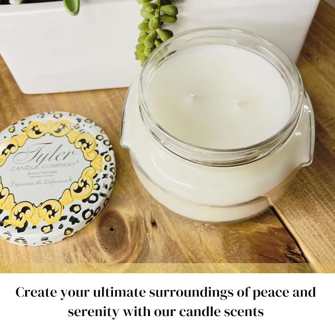 Worldwide Nutrition Bundle: Tyler Candle Company Regal Scent Jar Candle - Luxurious Scented Candle with Essential Oils - Long Burning 22 oz Extra Large Candle and Multi-Purpose Key Chain