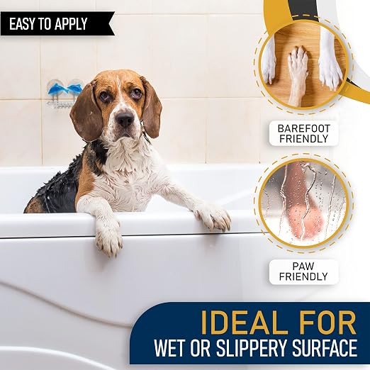 Anti-Slip Spray for Increased Grip on Fiberglass, Acrylic, Concrete and Tiles – Clear Non-Slip Coating for Shower, Bathtubs & Floors