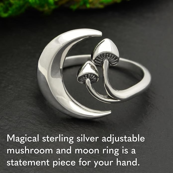 NINA DESIGNS Sterling Silver Rings - Adjustable Ring, Silver Jewelry for Women, 925 Sterling Silver, Gift for Women Women’s Rings