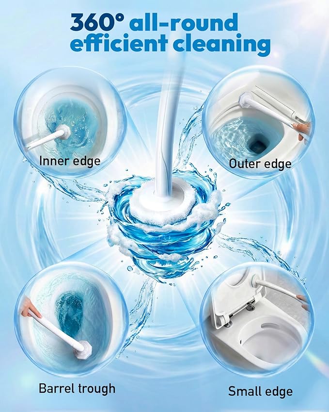 60 Count Toilet Wand Refills for Clorox Toilet Brush, Disposable Heads for Deep Cleaning, Instant Foam