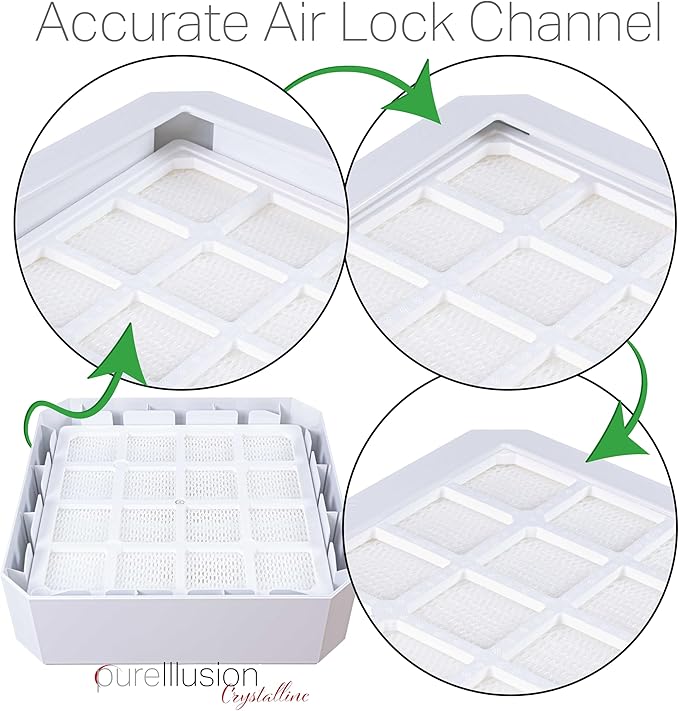 PureIllusion Scientifically Tested PreFilter for IQAir HealthPro Series Air Purifier - Ultra Premium Filter fits PreMax Module - Genuine Crystalline Pre Filter