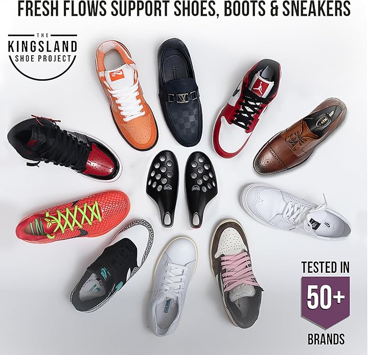 5 Pack Shoe Care Kit with Premium Shoe Trees & Shoe Cleaning Wipes, Travel Friendly & Ideal for All Shoe Types