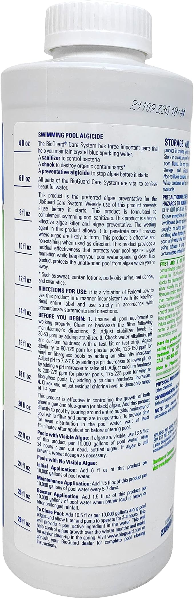 BioGuard Back Up 2 (1 qt) (2 Pack)