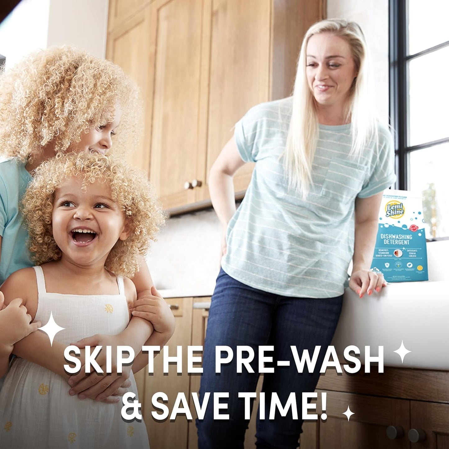 Lemi Shine Natural Dishwasher Detergent Pods with Dishwasher Cleaner Pouch - Eco Friendly Cleaning Supplies - 31.8 oz (65 Count)