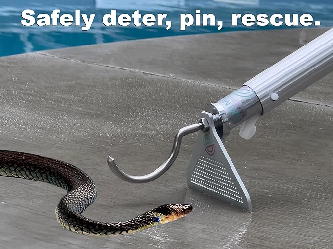 Skimmer Basket Handle and Removal Tool Universal Pool Skimmer Basket Handle for Debris Removal, Keep Hands Safe and Clean Never Bend Over Again