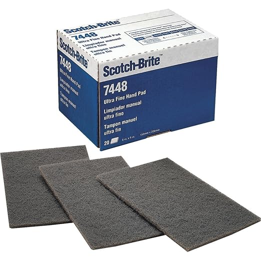 3M Scotch-Brite Ultra Fine Hand Pad 7448-20 Count