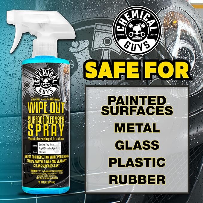 Chemical Guys Wipe Out Surface Cleanser Spray (2 x 16 Fl Oz) – Panel Prep Spray for Removing Polish Residue, Oils & Contaminants Before Coating