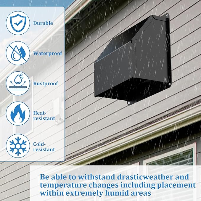 4 inch Dryer Vent Cover, Dryer Vent Connector Kit, 90 Degree Dryer Vent Elbow, Dryer Vent Wall Plate with Hose(4 inch 5FT) Indoor Dryer Vent Duct Adapter, Dryer Vent Hose for Tight Space