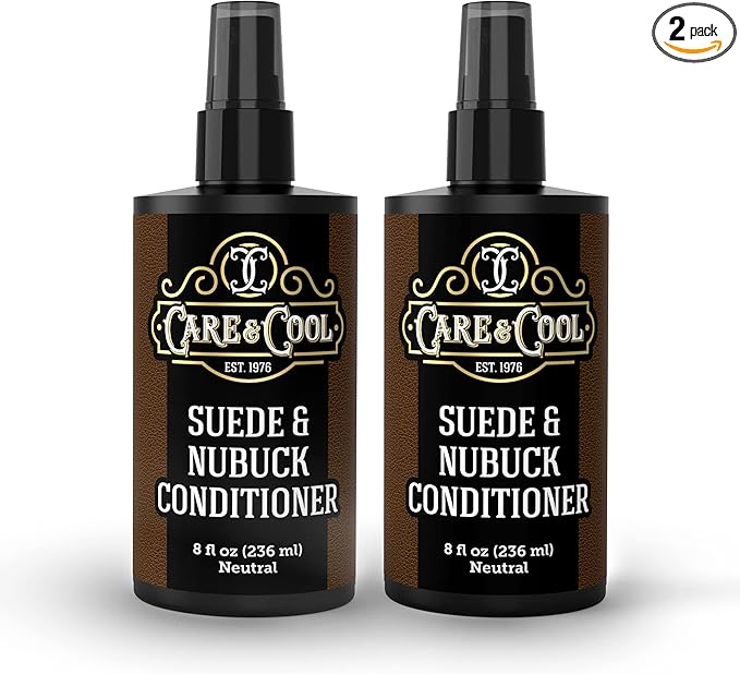 Care & Cool Suede and Nubuck Conditioner - Your Best Choice for Waterproofing and Protecting The Delicate Structure Against The Elements and Abrasive Impurities (16 Fl Oz)