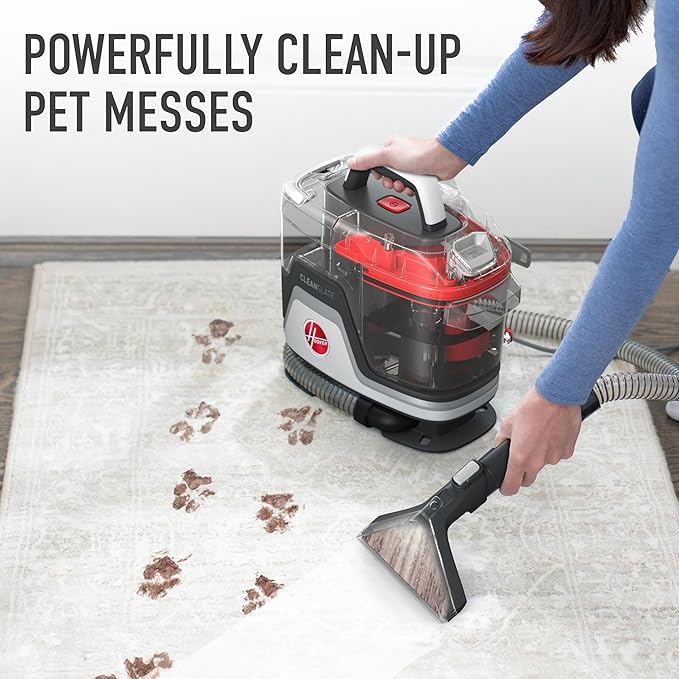 Hoover CleanSlate Plus Portable Carpet + Upholstery Spot Cleaner Machine, Powerful Suction with Versatile Tools, Pet Stain Remover, Car and Auto Detailer & CleanSlate Car Interior Cleaning Tool Kit