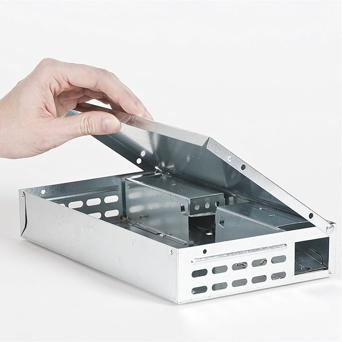 Victor M310SSR Tin Cat Multi-Catch Live Mouse Trap - Indoor and Outdoor Humane Catch and Release Mouse Trap - 2 Traps (Pack of 8)