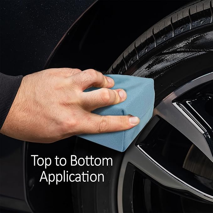 Detailer's Preference Suede Scratch-Free & Streak-Free Microfiber Coating Applicators, Less Absorbent to Save Wax & Coatings with Hidden Stitching & Ergonomic Design, 5”x3”x1.5”, Blue, 10-Pack