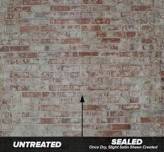 MasonryDefender Brick Sealer Satin Sheen - Water Based, Reduces Dust, Easy Clean - 1 Gallon