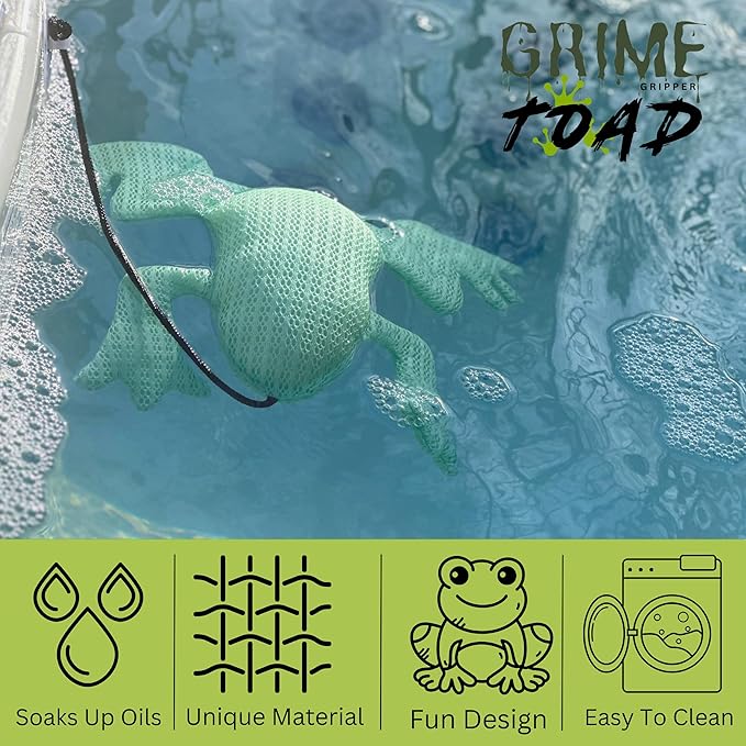 Hot Tub Scum Absorber - Scum Balls for Spas Hot Tub - Scum Absorber for Spa Hot Tub Ball - Scumbug - Grime Toad - Effective Scum Removal Solution