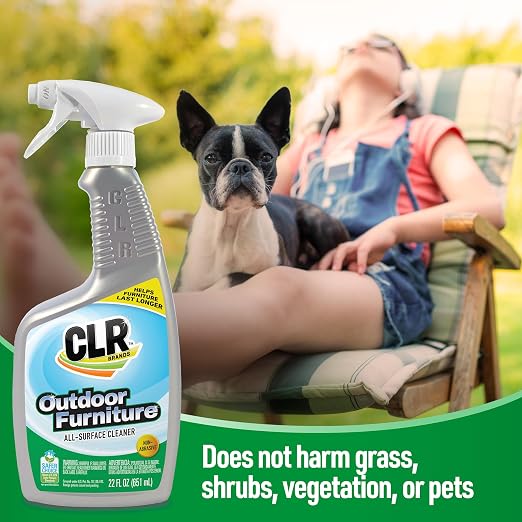 CLR Grill Cleaner and Degreaser Plus Outdoor Furniture Cleaner Bundle; VOC-free; 2-Pack of 26 Ounce Sprays