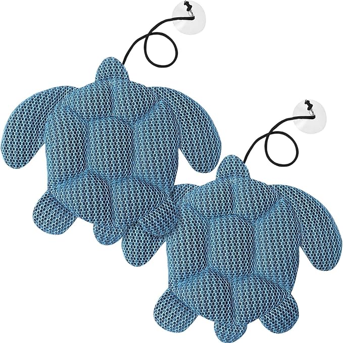 Banax 2Pcs Hot Tub Scum Absorber Reusable Pool Oil Absorbing Sponge Washable Scum Hot Tub Cleaner Turtle Pool Sponge Oil Absorber for Compatible with All Jacuzzi/Pool Types