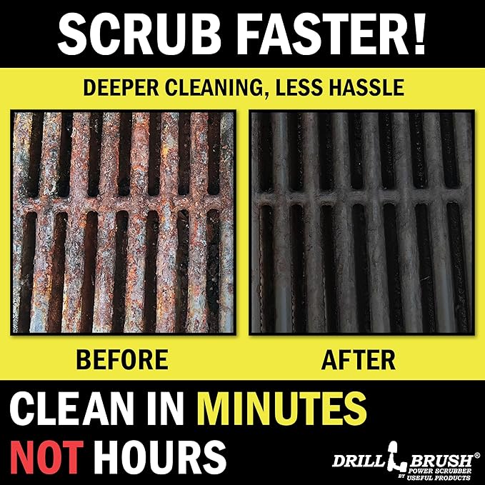 Drillbrush Construction Tools - Soft, Medium, Ultra Stiff - 3 Scrub Brush Kit - Threaded 5/16 x 24 - Fits Electric - Cordless - Air Pneumatic - Dual Action Orbital Polisher Machine - Rotary - Buffer