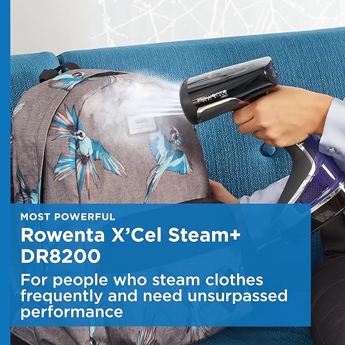 Rowenta PurePop Handheld Steamer for Clothes 1.5 Lbs 15 Second Heatup, 2.3 Oz Capacity & X-Cel Handheld Steamer for Clothes Medium 25-Second Fast Heat-UP