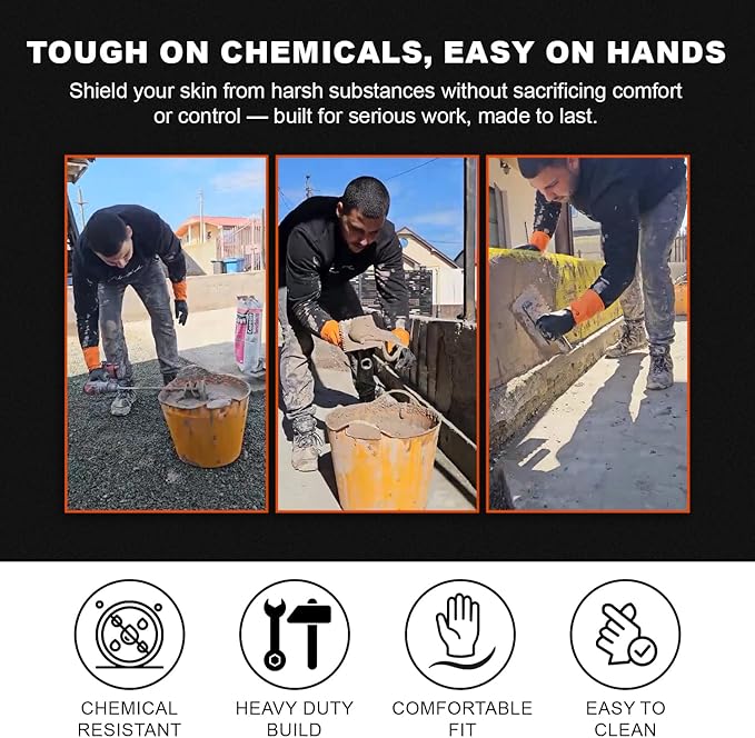Latex Chemical Gloves Multi-Size Bundle - Avaialble in Large & Medium