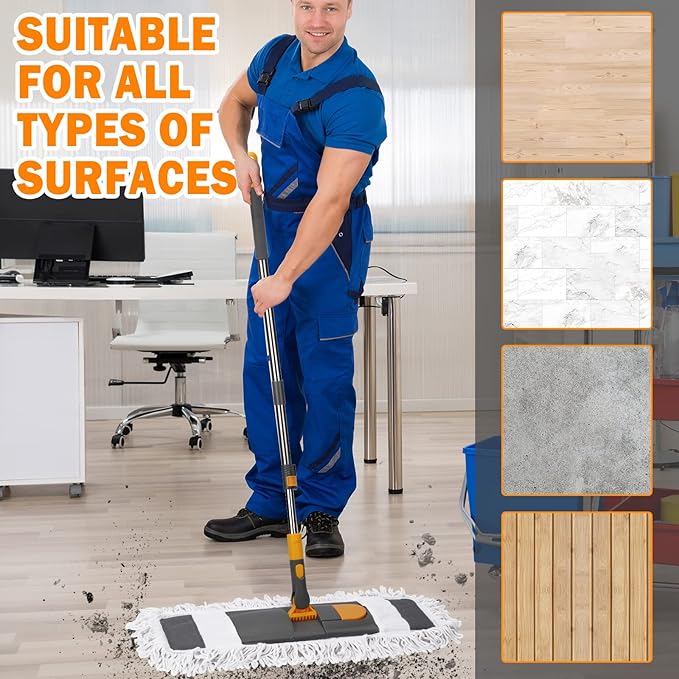 MASTERTOP Large Microfiber Mop and Dust Mop