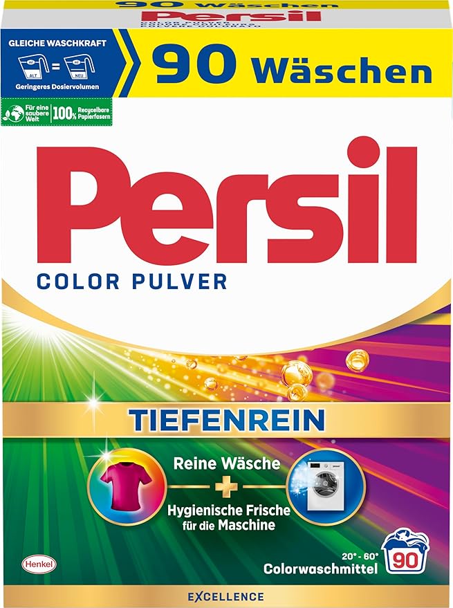 Persil Color Detergent Powder (90 Loads | 11.9 lbs | 5.4 kg) - Laundry Detergent for Color - Deep Clean Laundry and Freshness for the Machine