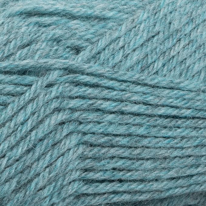 Knit Picks Wool of The Andes Worsted Weight Blue 100% Wool Yarn Multi Pack (10 Balls - Fjord Heather)