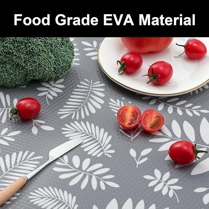 Cooyes Drawer and Shelf Liner, Non-Adhesive Shelf Liners for Kitchen Cabinets, Thick Strong Grip Mats for Desk, Shelves, Bathroom Drawers, Fridge, Cabinet Protection（23.6" W x 119" L）