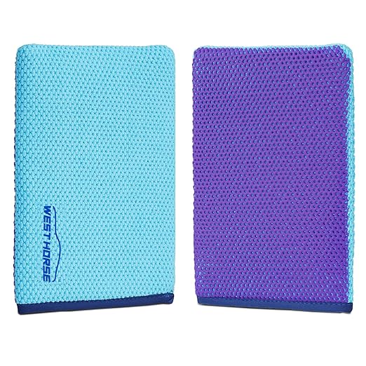 Auto Detailing Clay Mitt 2-Pack, Detailing Clay Bar Mitt for Paint, Glass, Wheels, Car Claying, Paint Prep for Wax, Polish and Sealant (8.7in. x 5.7in, Purple,2PCS)