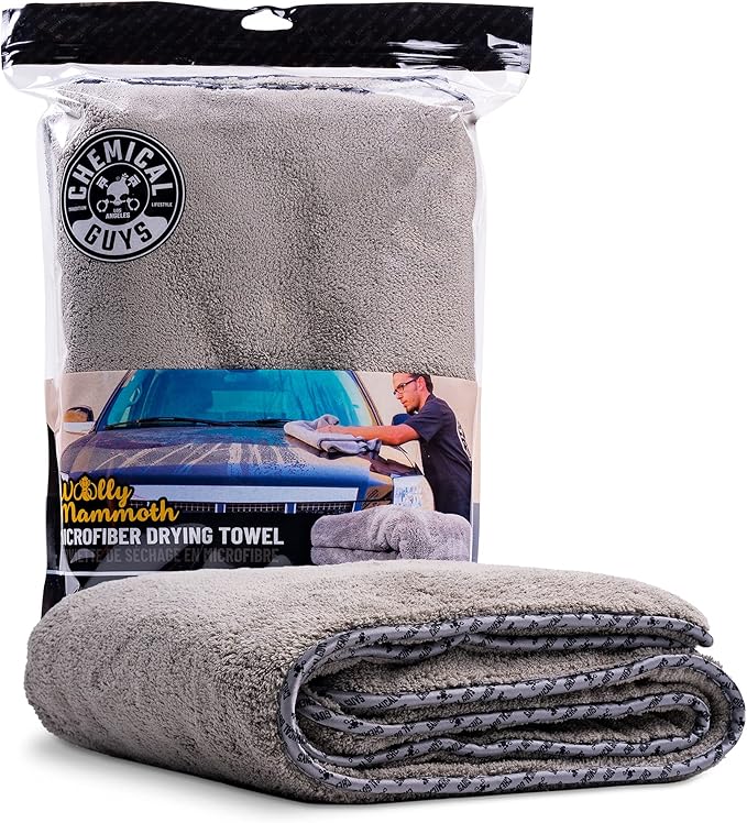 Chemical Guys Super Absorbent Microfiber Towel and Premium Scratch-Free Microfiber Wash Mitt