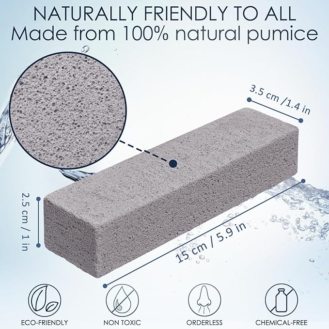 50 Pieces Pumice Stone for Toilet Bowl Cleaning, Pumice Scouring Stick Hard Water Stain Remover, Cleaning Pumice Stones for Toilet, Stove, Oven, Bathroom, Grill, Kitchen, Sinks