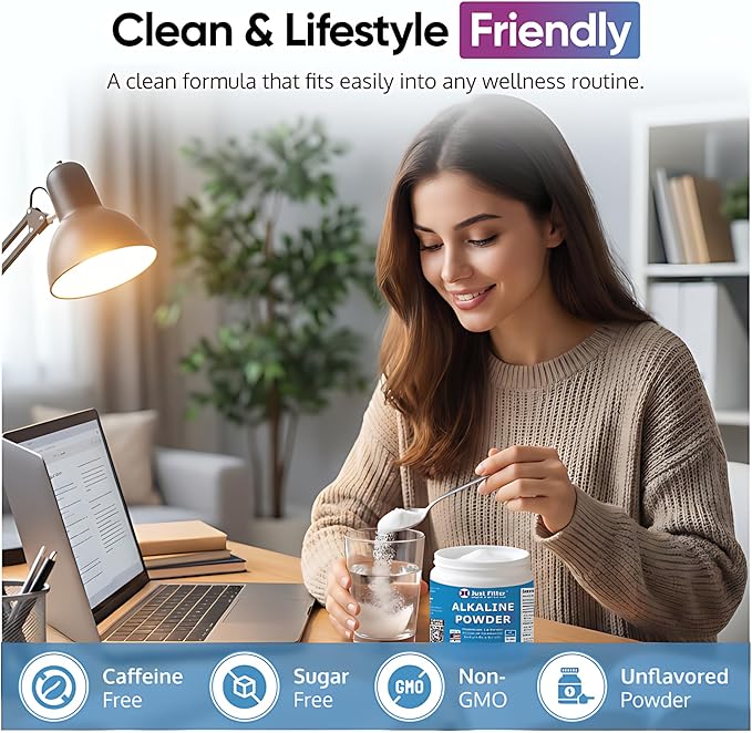 Sodium Bicarbonate Powder Supports pH Balance - Potassium Bicarbonate Slow Release Formula for Better Absorption - Bicarb Potassium Powder Helps Reduce Body Acid - Bicarbonato De Sodio Supplement