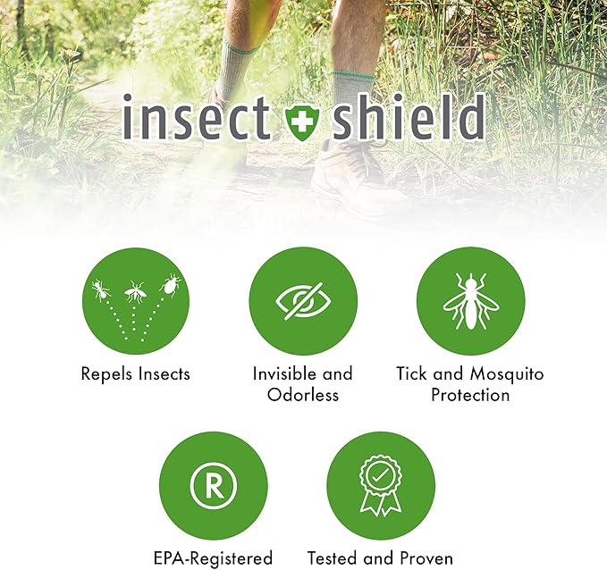 Insect Shield Premium Permethrin Spray - Tick, Flea, Fly, Mosquito, Chigger, Spider & Bed Bug Repellent for Clothing, Gear, Furniture, & Tents, Lasts up to 60 Days, Clear, 18 Oz Aerosol