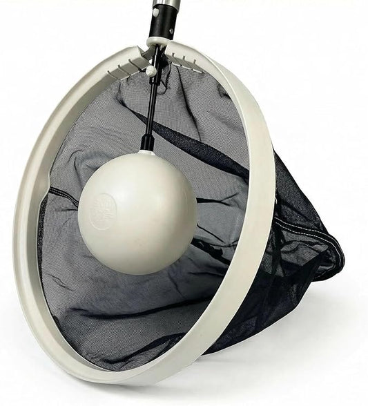 16" Pool Skimmer Net with Float Assist - Zero Pole & Skimmer Weight, 360° Movement in Any Direction, Strong Daily use Nylon net, Fast & Effortless Debris Removal for All Pools, Ponds & spas