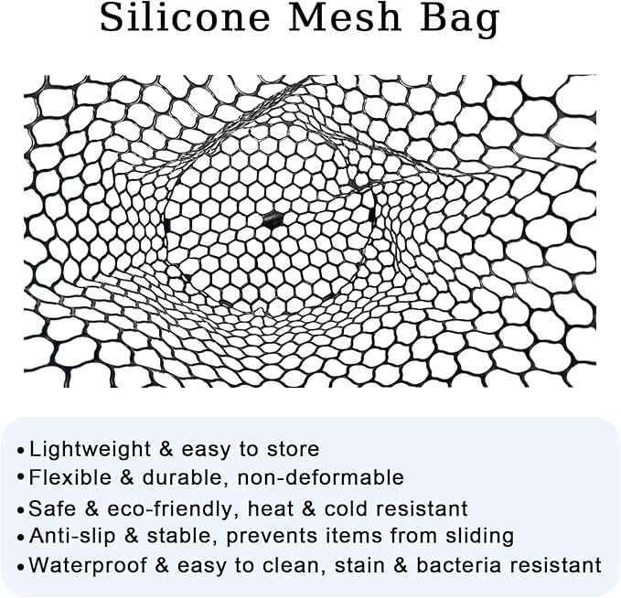Large Fishing Net with Handle High Strength Landing Net Long Telescoping Rubber Fish Net Extendable Dip Net for Fishing Ideal for River Angling Pier Boat