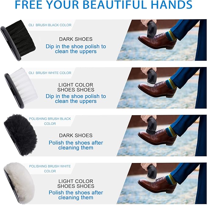 Electric Shoe Cleaner Brush, Electric Shoe Polisher Brush Shoe Shiner Dust Cleaner Portable USB Leather Cleaner Care Kit for Leather Shoes Sneaker