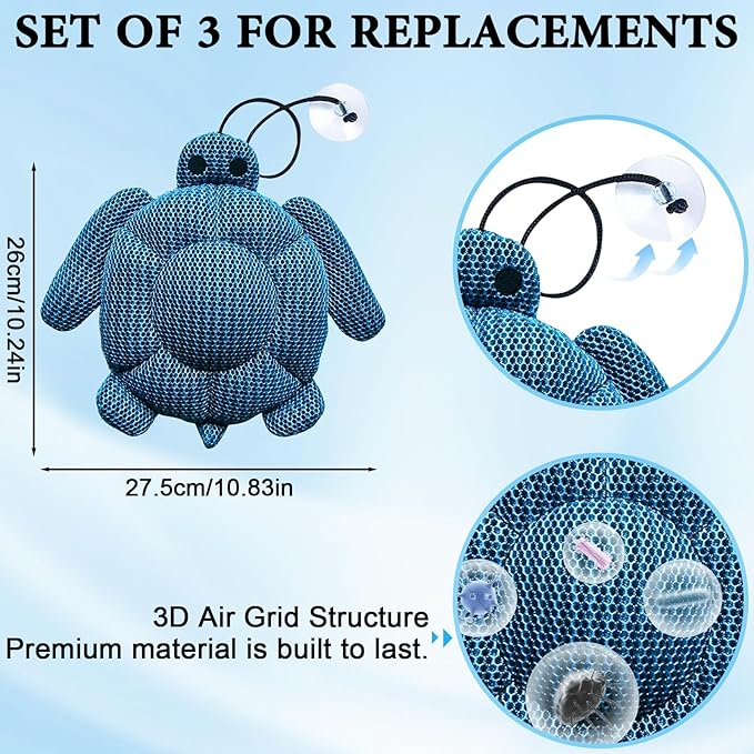 3 Pack Hot Tub Scum Absorber, 3D Honeycomb Structure Spa Hot Tub Sponge, Machine Wash Hot Tub Scum Sponge, Reusable Oil Absorbing Sponge, Hot Tub Accessories, Floating Scum Collector for Hot Tub Spa