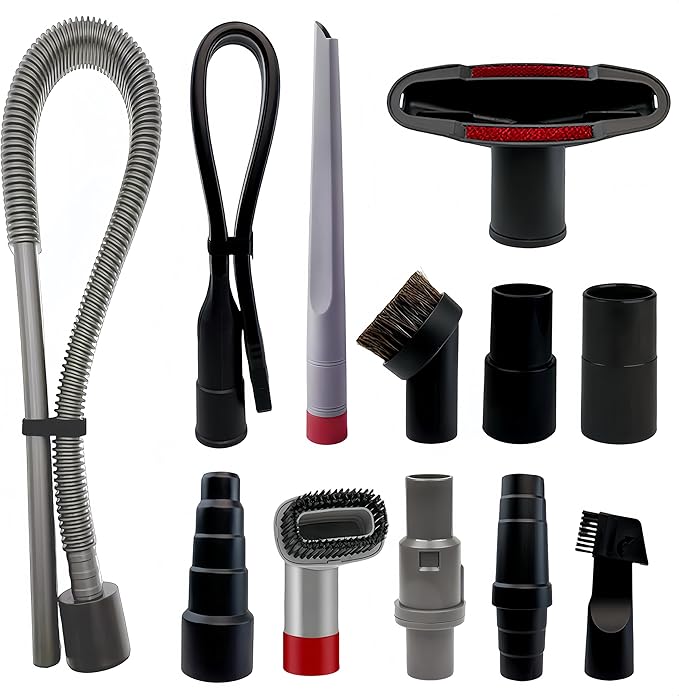 Shark Vacuum Cleaner Attachments 12PCS for Navigator NV350 NV351 NV352 NV356E Rotator NV500 NV501 NV370 UV440 1-1/4" 1-3/8" 1-7/8" Dryer Vent Cleaning Kit Universal Accessories