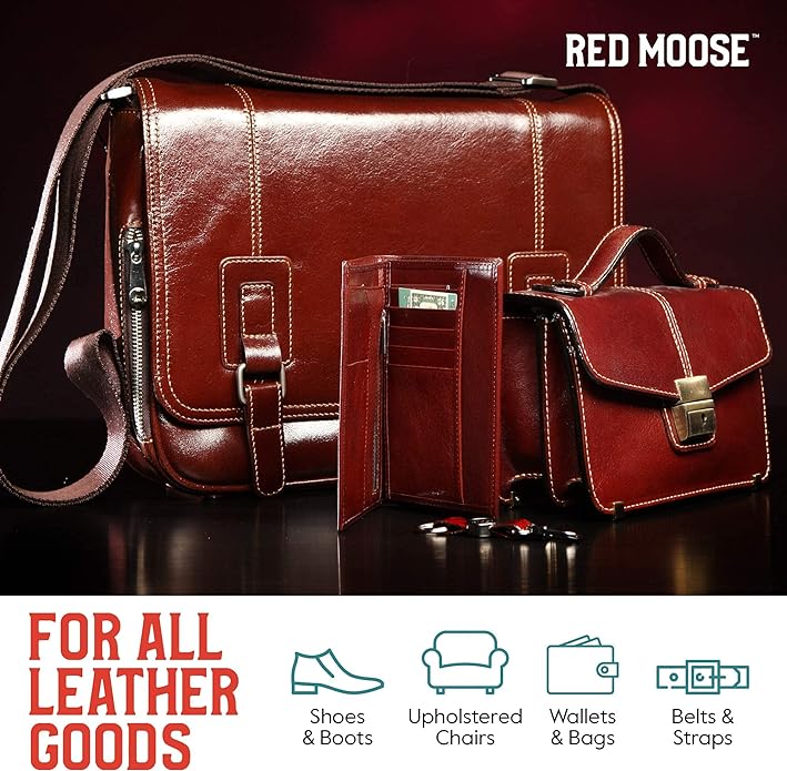 RED MOOSE Boots and Shoe Cream - Shoe Polish Kit for Leather - Shoes Shine - Made in the USA