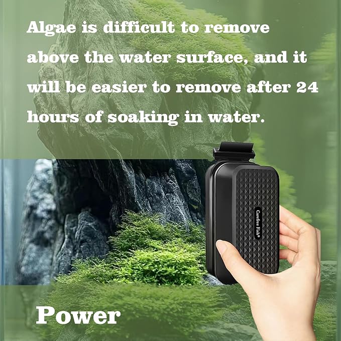 Carefree Fish Aquarium Small Magnetic Cleaner for Glass Fish Tank Magnet Brush Algae Scraper Floating
